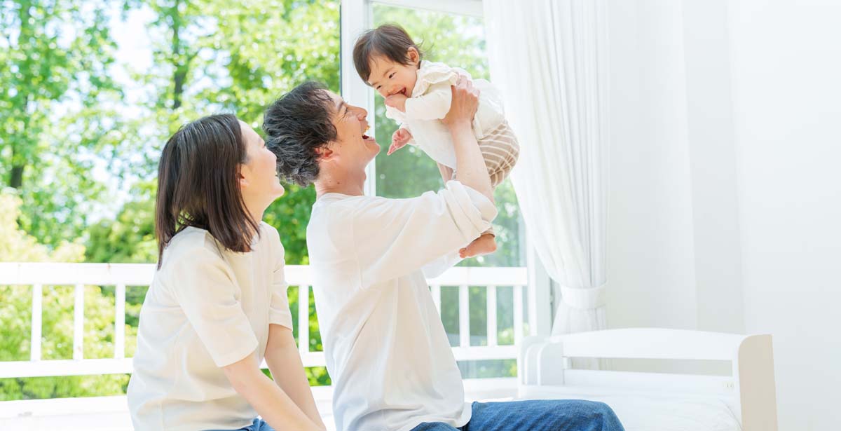 赤ちゃんのいる家族