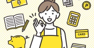 家計に強い主婦のイラスト